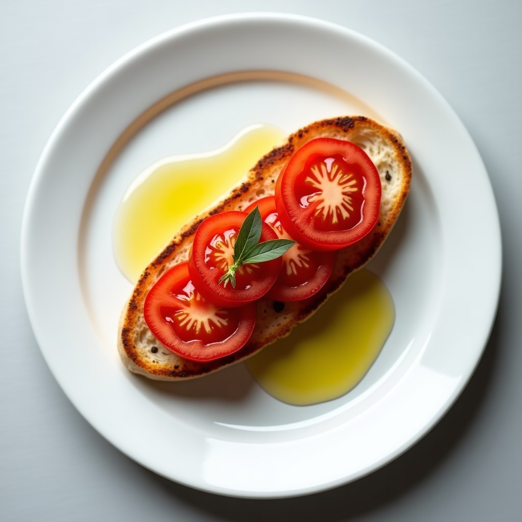 Tostada con tomate